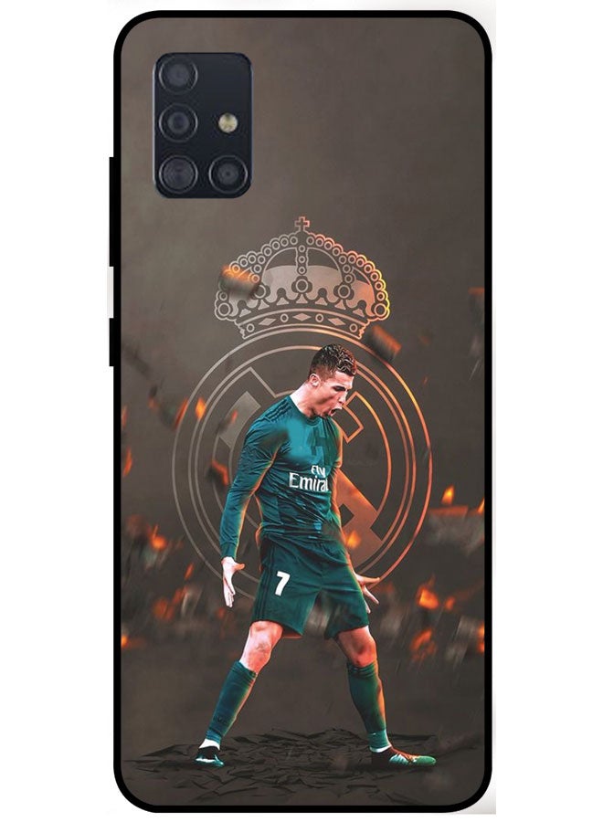 EYE CATCH Protective Case Cover For Samsung Galaxy A71 4G Smart Series Printed Protective Case Cover for Samsung Galaxy A71 4G Ronaldo - Image 1