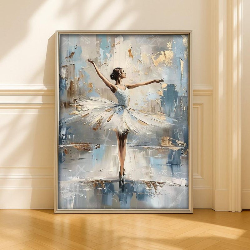 ماركتنا لوحة قماشية بتصميم فتاة مع برواز مجوف مقاس (120x80) قطعة واحدة - Image 1