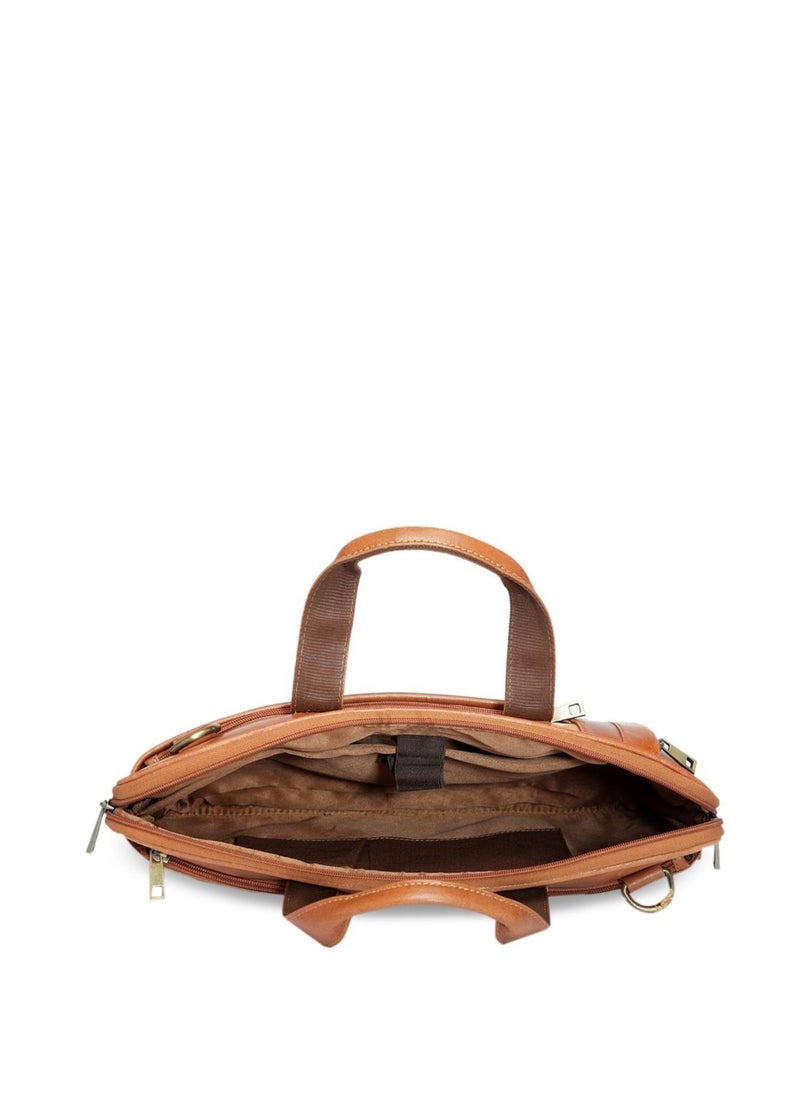 TEAKWOOD - Genuine Leather Business Laptop Messenger Bag - Image 1
