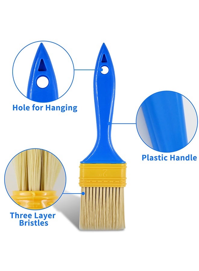 3 Pack Premium Paint Brushes for Priming Painting Varnishing Wood Walls Furniture Trim Home Renovation DIY Painting Projects - Image 5