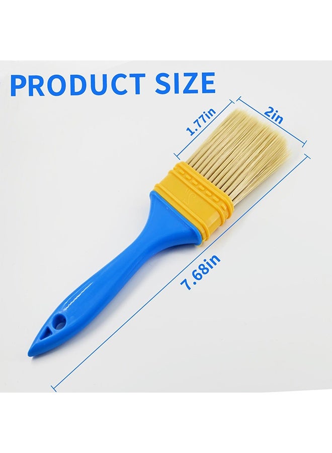 3 Pack Premium Paint Brushes for Priming Painting Varnishing Wood Walls Furniture Trim Home Renovation DIY Painting Projects - Image 3