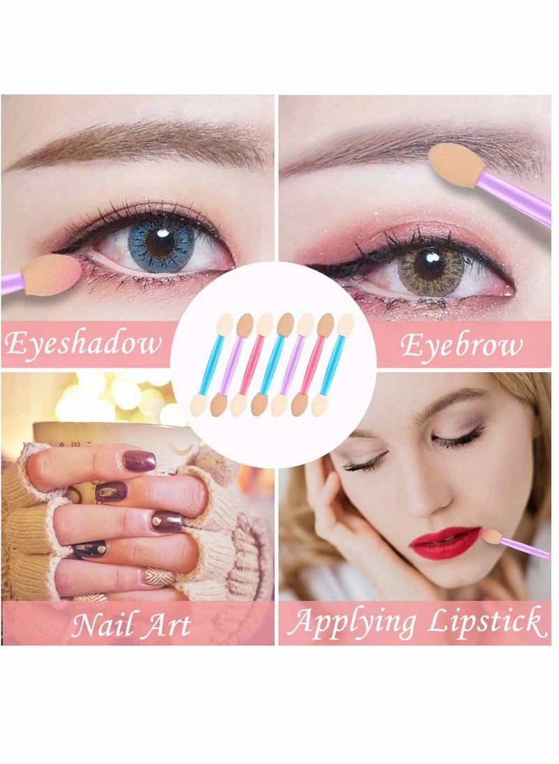 KASTWAVE Eyeshadow Applicators, 30 Pcs Disposable Eyeshadow Brushes Dual Ended Eye Shadow Sponge Applicators - Image 3