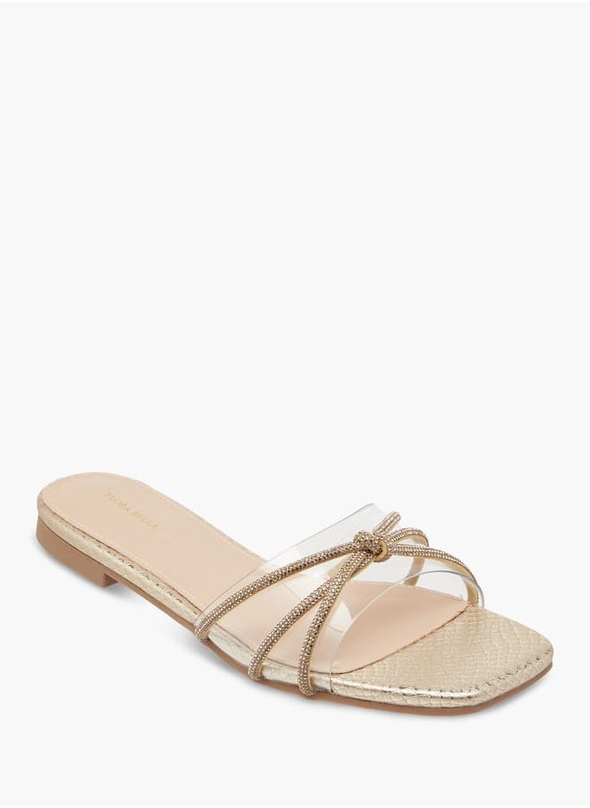 Flora Bella By Shoexpress Women Embellished Slip-On Sandals  - Image 2