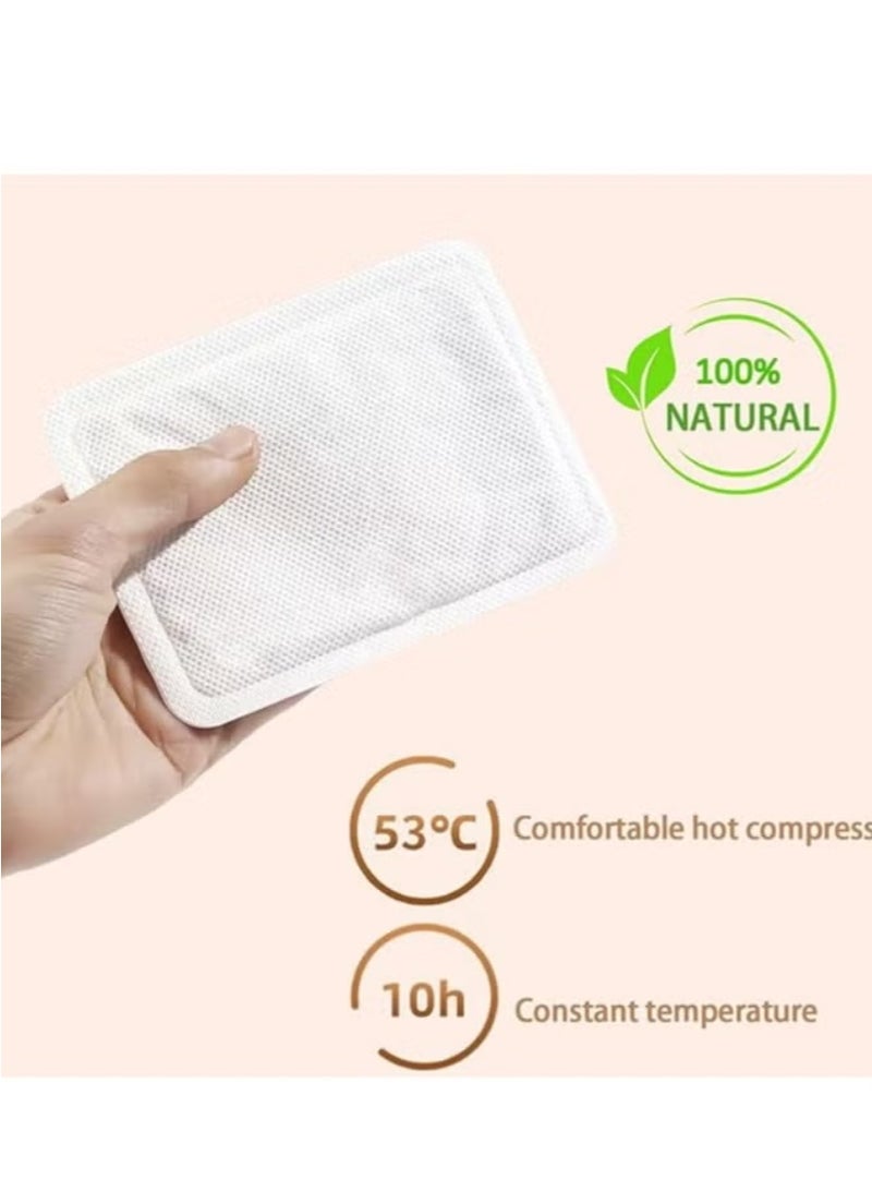 عبوة من 10 قطع من وسادات تدفئة الجسم للطقس البارد، وسادات تدفئة لاصقة، تدفئة إضافية للجسم لمدة 10 ساعات، وسادات تدفئة جاهزة للاستخدام، مناسبة لتدفئة الرقبة والكتفين والكلى والظهر - Image 2