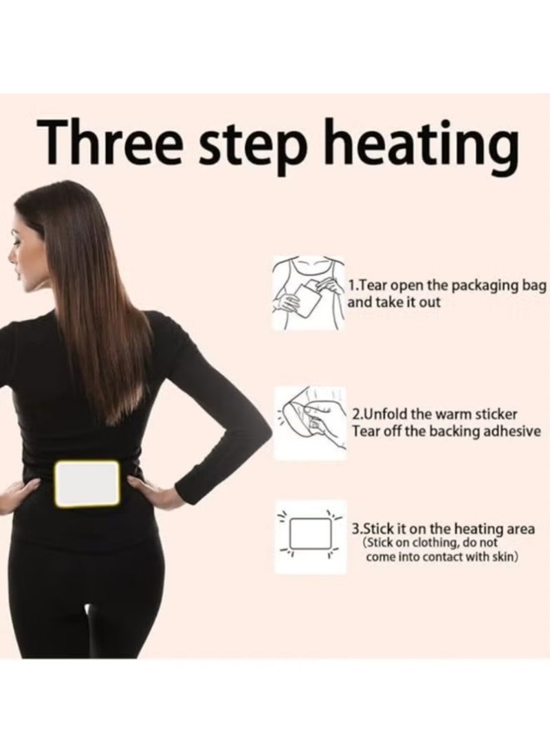 عبوة من 10 قطع من وسادات تدفئة الجسم للطقس البارد، وسادات تدفئة لاصقة، تدفئة إضافية للجسم لمدة 10 ساعات، وسادات تدفئة جاهزة للاستخدام، مناسبة لتدفئة الرقبة والكتفين والكلى والظهر - Image 5