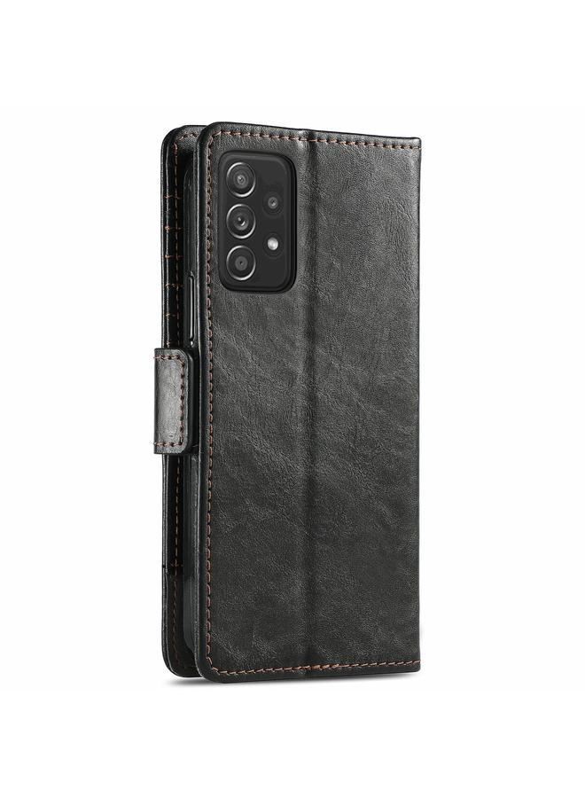 S-TOP Case For Samsung Galaxy A52 5G CaseNeo Business Splicing Dual Magnetic Buckle Horizontal Flip PU Leather Case with Holder & Card Slots & Wallet - Image 3