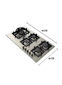 kitchen Line Built-in Stove 5 Gas Burners Heavy 90 cm Italian Steel | JW5020  - Image 2