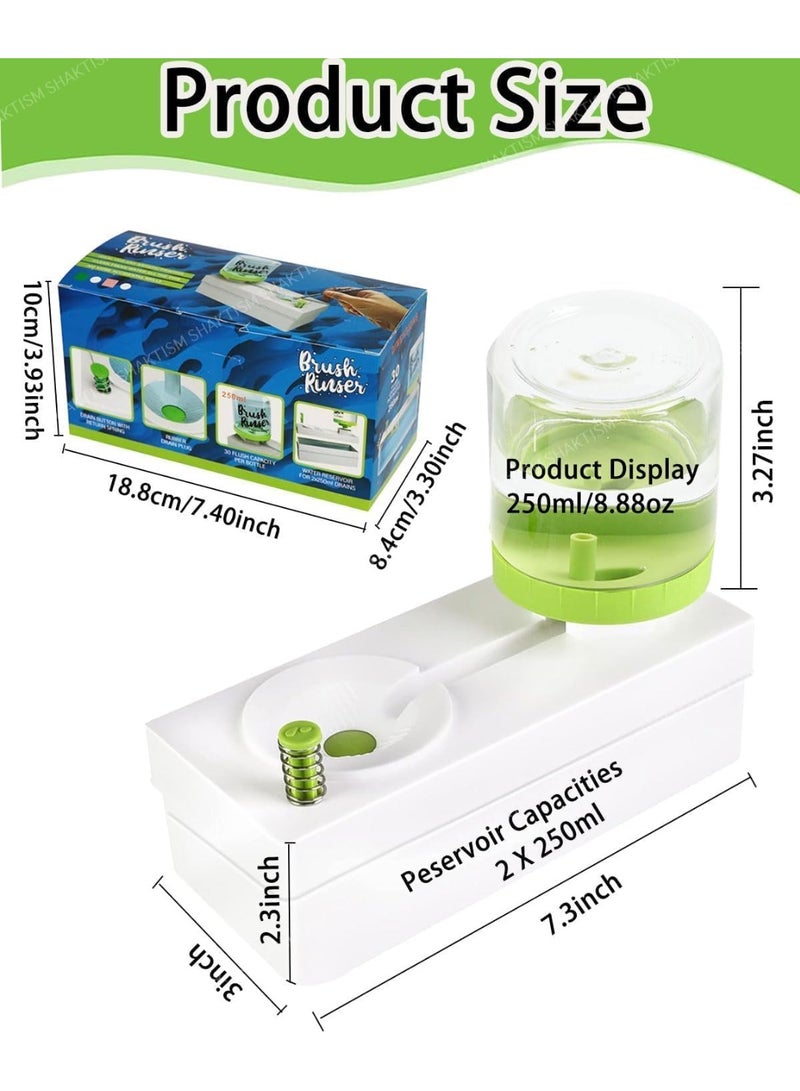 ميكسد فرشاة تنظيف فرشاة الطلاء، فرشاة شطف المياه الجارية، منظف فرشاة الطلاء، لوازم فنية لأدوات تنظيف الطلاء المصنوعة من الأكريليك والماء، مستلزمات الطلاء - Image 4