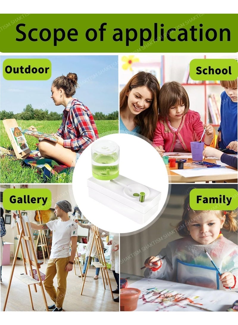 ميكسد فرشاة تنظيف فرشاة الطلاء، فرشاة شطف المياه الجارية، منظف فرشاة الطلاء، لوازم فنية لأدوات تنظيف الطلاء المصنوعة من الأكريليك والماء، مستلزمات الطلاء - Image 5