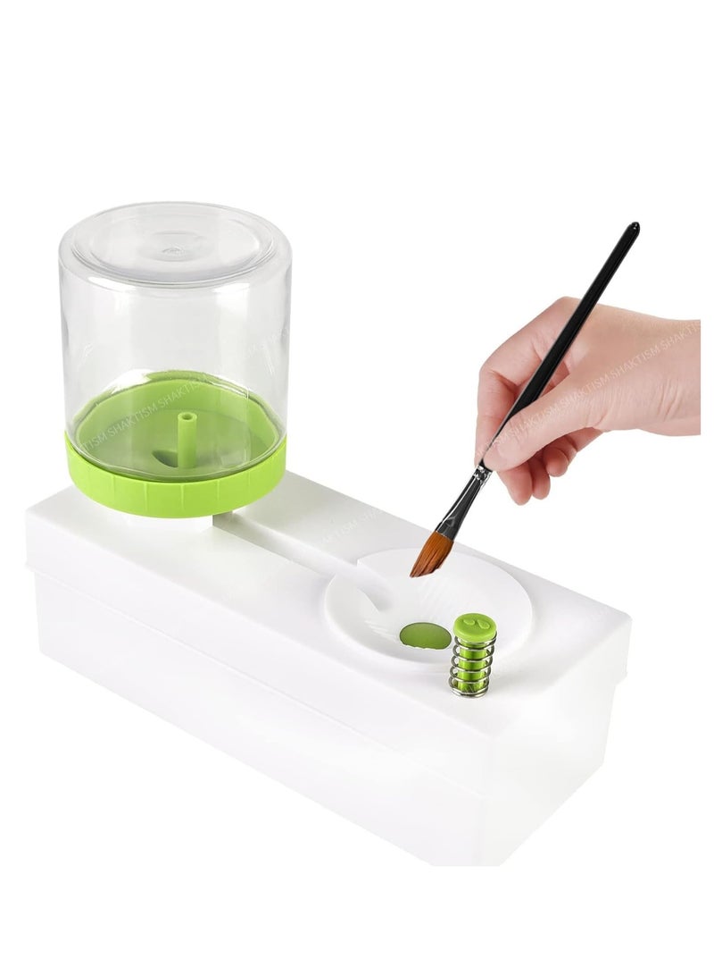 ميكسد فرشاة تنظيف فرشاة الطلاء، فرشاة شطف المياه الجارية، منظف فرشاة الطلاء، لوازم فنية لأدوات تنظيف الطلاء المصنوعة من الأكريليك والماء، مستلزمات الطلاء - Image 1