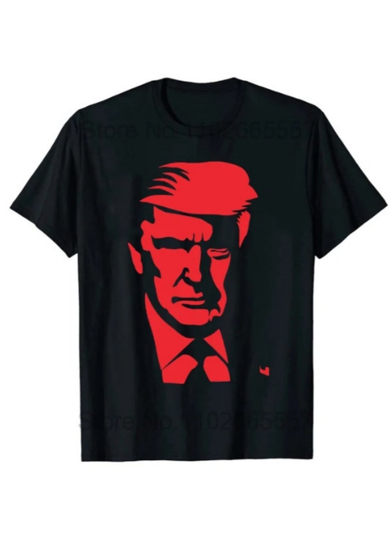 KUYING - New Trump Print Short Sleeved Shirt - Image 1