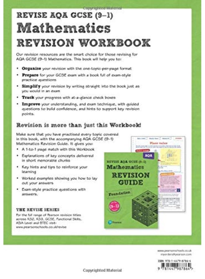 Pearson REVISE AQA GCSE (9-1) Mathematics Revision Workbook: For 2024 and 2025 assessments and exams (REVISE AQA GCSE Maths 2015) - Image 2