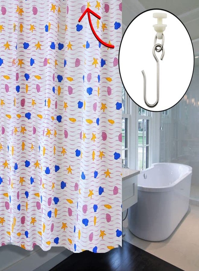 JianLing 30 Pieces Stainless Steel Hooks and 30 Pieces Curtain Track Glider Rail Curtain Hook Rollers for Tracks and Rails - Image 5