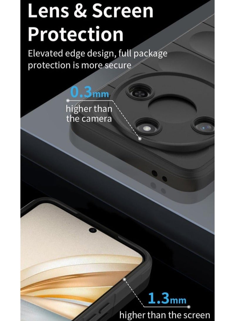Case Compatible Honor X9c Smart 5G Case, Flexible TPU Silicone Airbag Shock Resistant Anti-Drop, Non-Slip, Shockproof Protective Case Honor X9c Smart - Image 3
