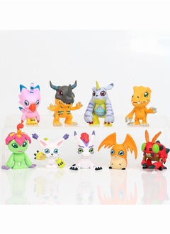 Generic Q version of Digital Monster, PVC character model, home office ornaments desktop decoration static statue collection souvenirs children's toys  - Image 2