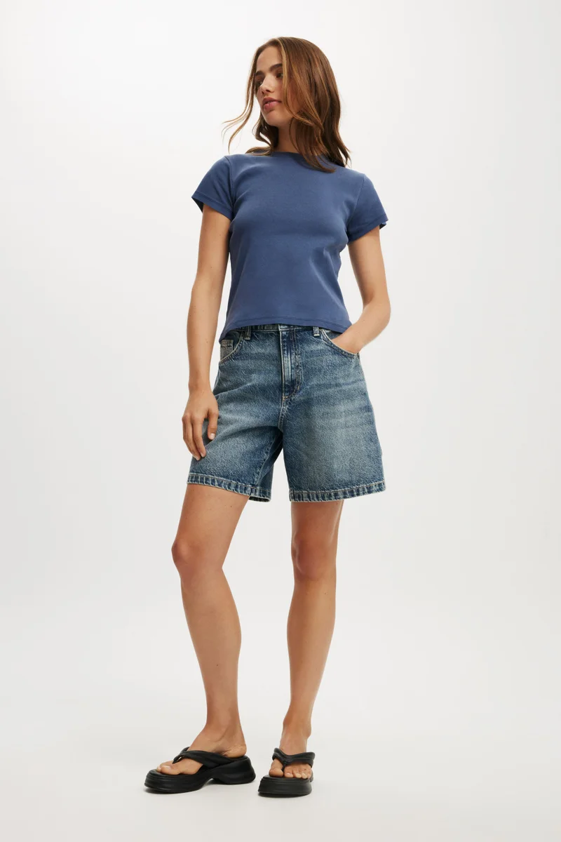 Cotton On Relaxed Denim Short