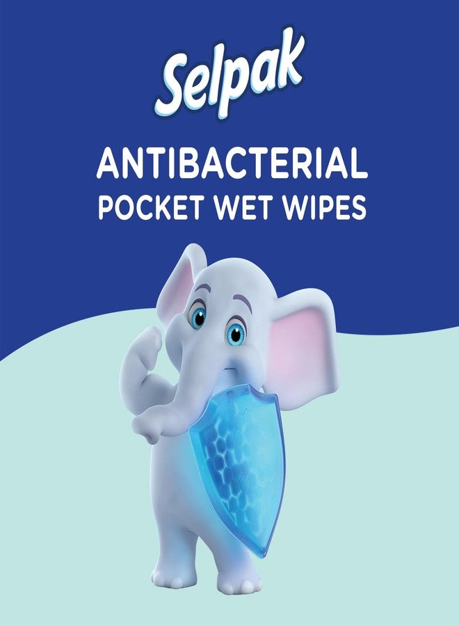 SELPAK Antibacterial Wet Wipes 3 Packs of 15sheets each - Image 4