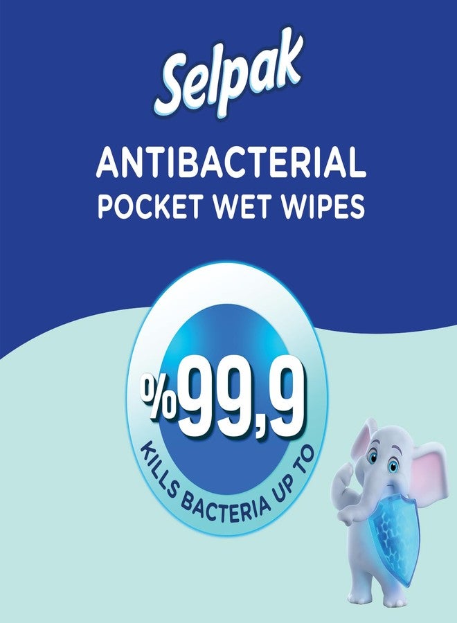 SELPAK Antibacterial Wet Wipes 3 Packs of 15sheets each - Image 3