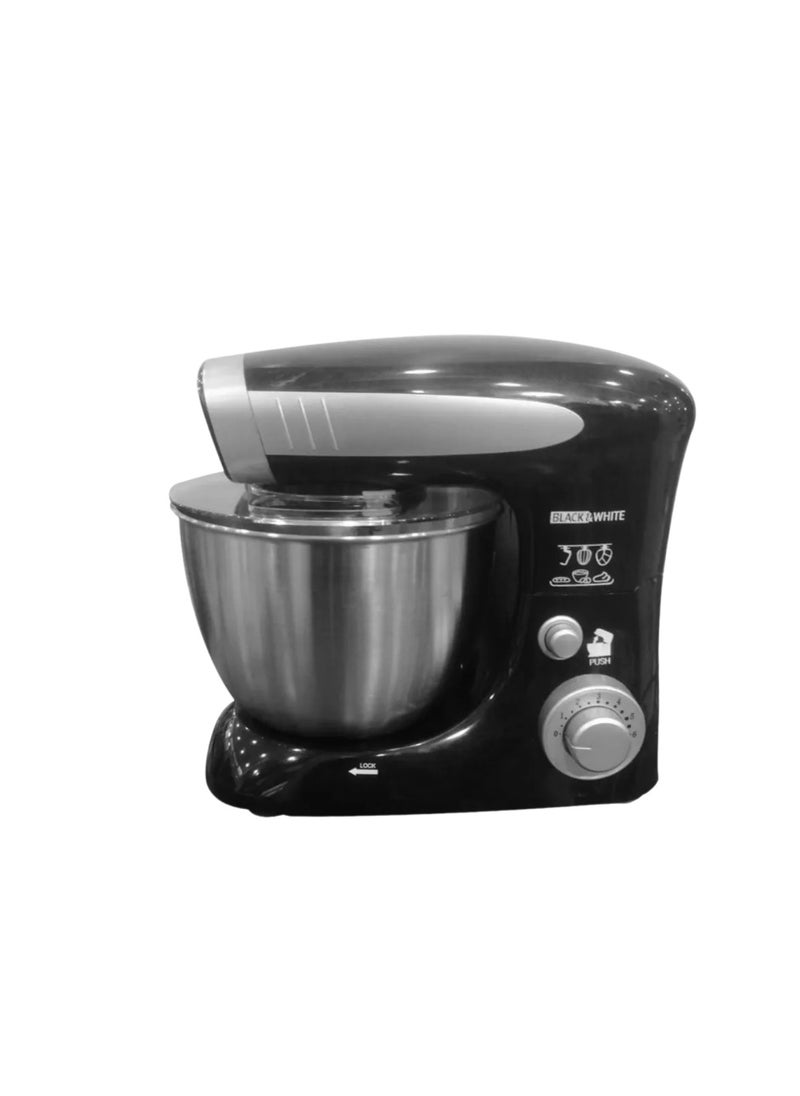 Black & White - Black & White Stand Mixer 600W 4 Liters 6 Speeds Black SC.132A - Image 1