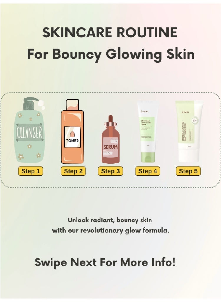 آي يونيك تهدئة الاحمرار وتهيج البشرة – مجموعة iUNIK Centella Calming Gel Cream + Centella Calming Moisture Sunscreen SPF50+ للترميم والحماية اليومية - Image 3