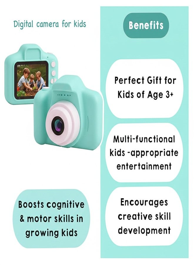 سنابترون كاميرا سنابترون الرقمية للأطفال، بدقة 3 ميجابكسل وفيديو عالي الوضوح 1080 بكسل، مع شاشة IPS بحجم 2 بوصة وسعة تخزين 32 جيجابايت | ألعاب كاميرا صغيرة قابلة لإعادة الشحن عبر منفذ USB للأطفال | ألعاب تعليمية للأولاد والبنات من 7 إلى 14 سنة (أخضر) - Image 5