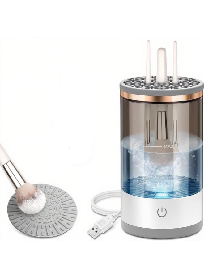 منظف فرشات مكياج كهربائي - آلة تنظيف فرشات مكياج كفؤة للتنظيف العميق للفرشات، مثالية للفنانين والمحبيين للمكياج - Image 1