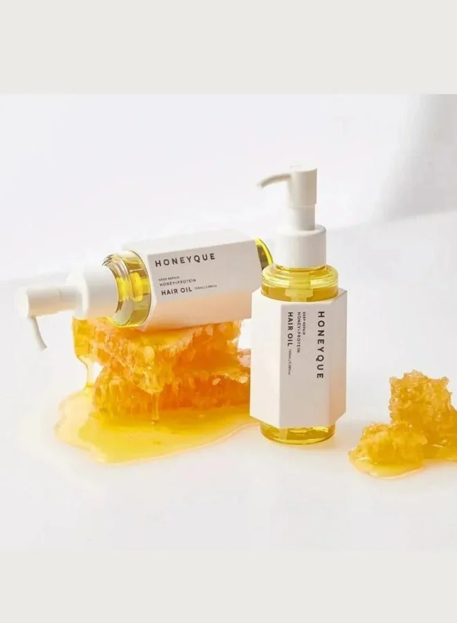 Honeyque  Deep Repair Custom Hair Oil Sleek – Frizz Control & Shine Oil (100 ml)  | Best Price UAE