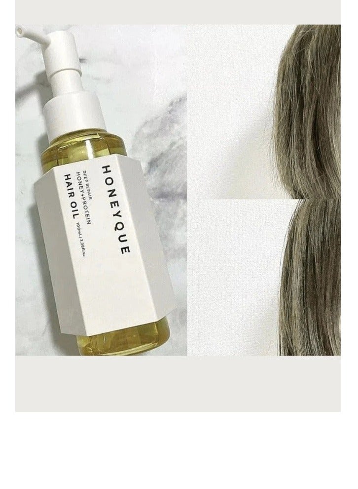 Honeyque Deep Repair Custom Hair Oil Sleek – Frizz Control & Shine Oil (100 ml) - Image 2