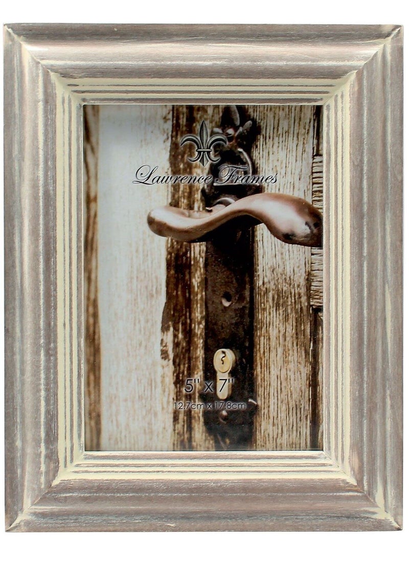 Lawrence Frames Lawrence 732257 5x7 Washed Gray Picture Frame  - Image 1
