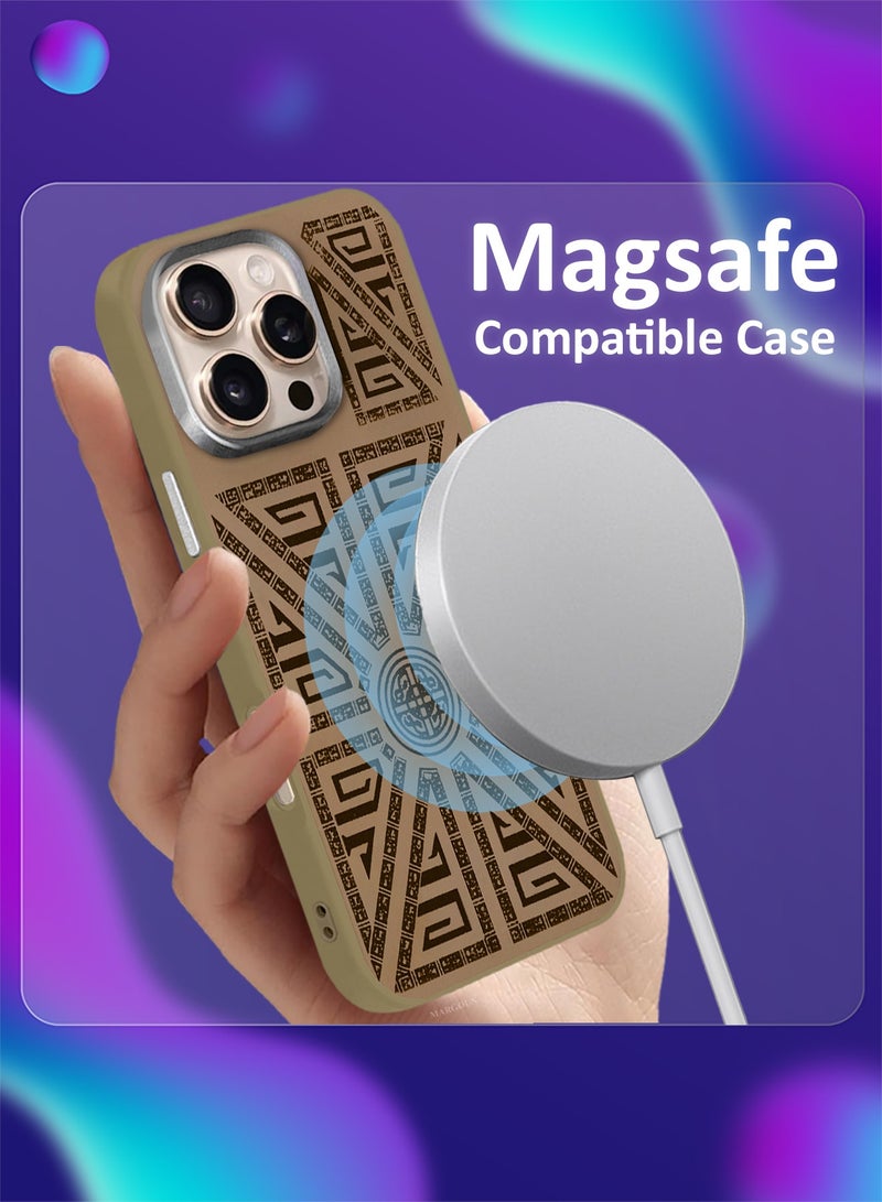 CATANES Hard Silicone Protective Case Cover for iPhone 16 Pro - Geometric Crest - Image 3