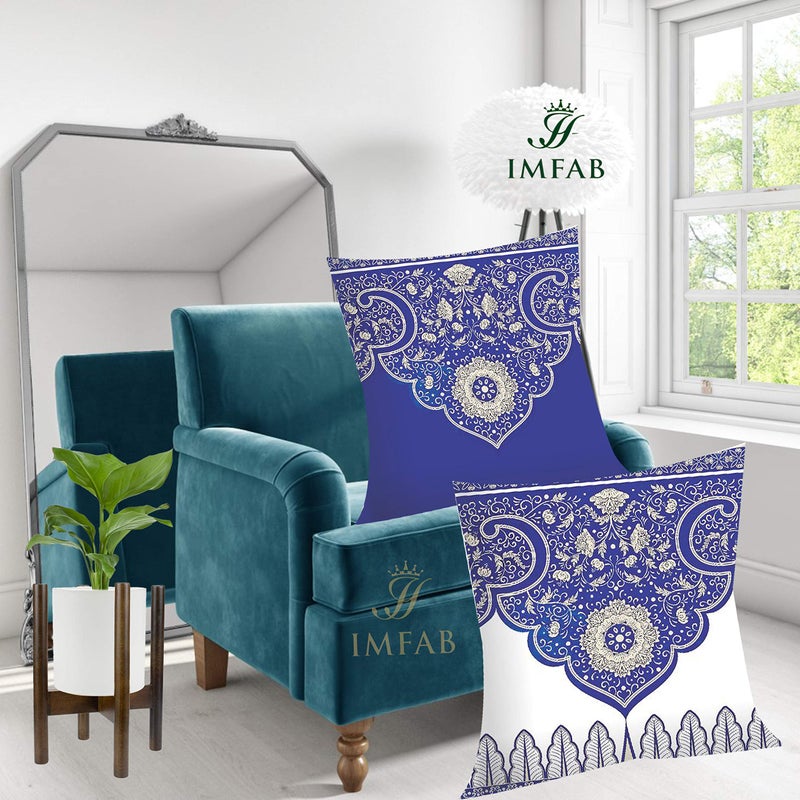 IM FAB IMFAB Digital Printed Canvas Cotton Cushion Covers 24X24 inches (Set of 2 pcs) - Image 5