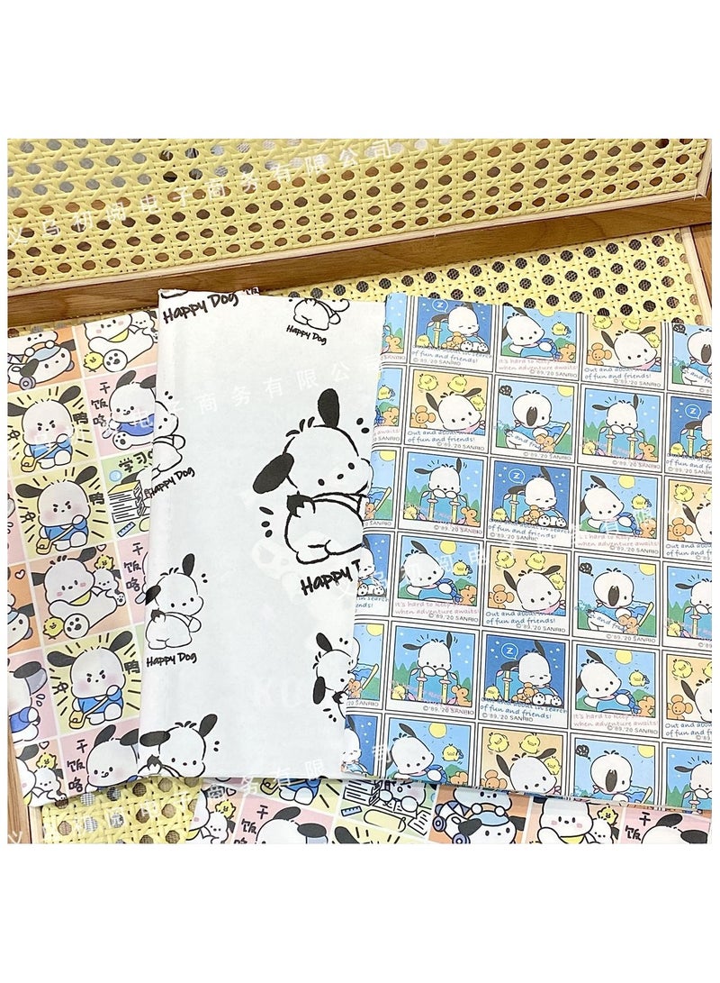 Sanrio 9 sheets of cartoon Sanrio Pacha festive birthday gift wrapping paper - Image 3