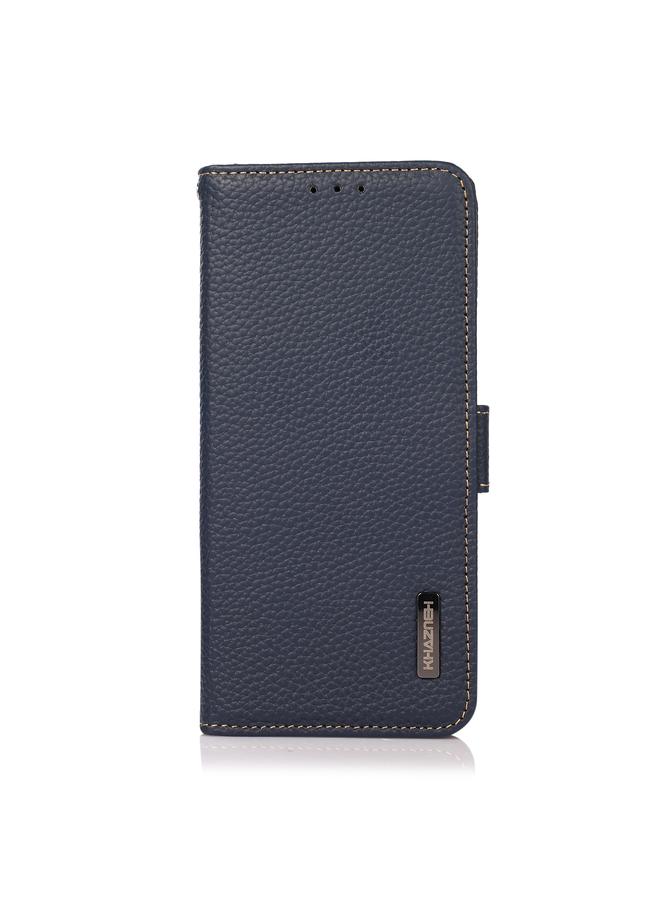 S-TOP Case For Honor X40i KHAZNEH Side-Magnetic Litchi Texture Genuine Leather RFID Phone Case - Image 2