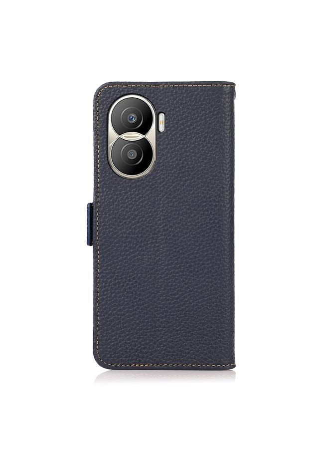 S-TOP Case For Honor X40i KHAZNEH Side-Magnetic Litchi Texture Genuine Leather RFID Phone Case - Image 3