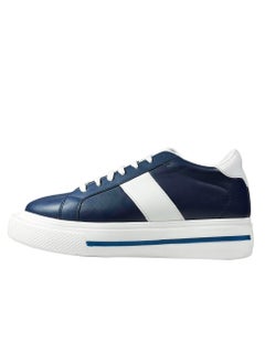 MEGA SHOES Elegance Men's Shoes - Sky Leather -  Wide PU-Out Sole - Navy  - Image 2