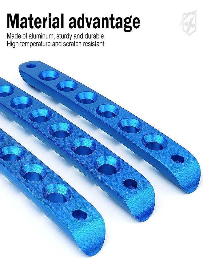 Xprite 5 Pcs/Sets Brushed Aluminum Door Grab Handle Inserts Cover Trim for 2007-2018 Jeep Wrangler JK & Unlimited 4 Door-Blue - Image 2