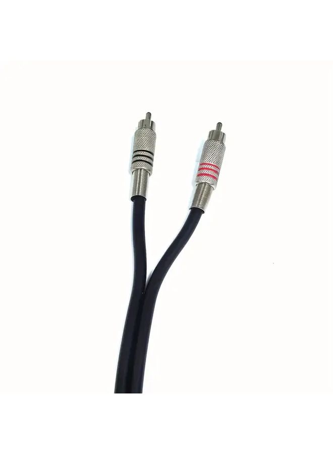 6mm Dual RCA to Dual XLR Cable Black 78 74 Inch with Red Blue Ring Identification - Image 4