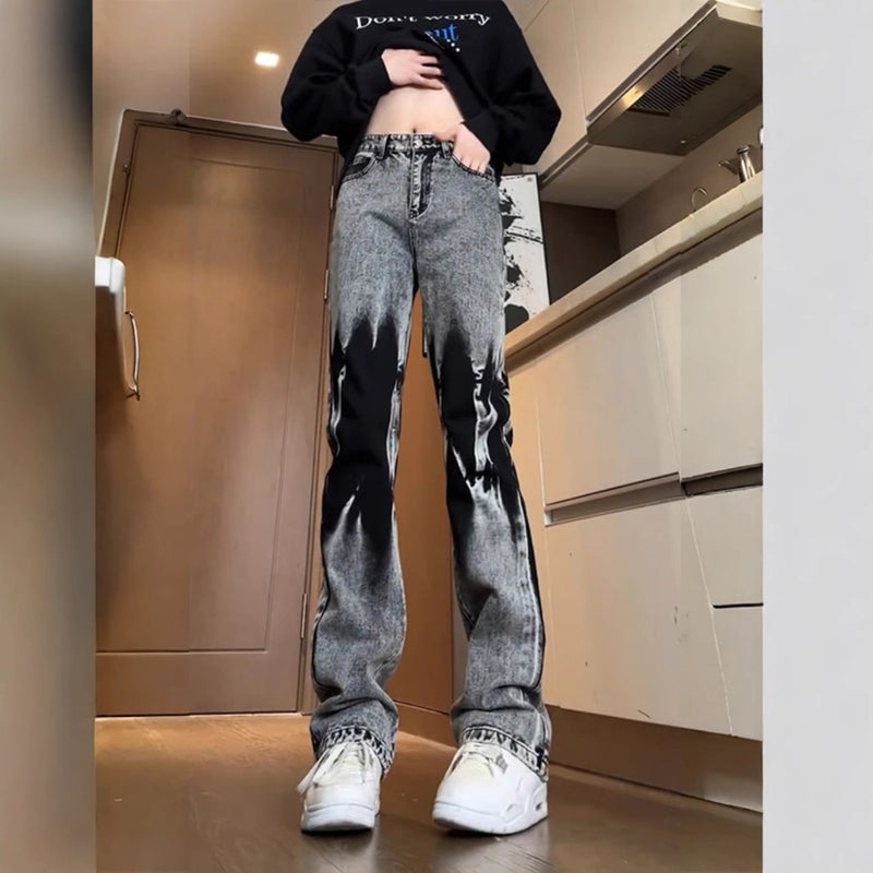 Unisex Classic Denim Jeans Loose Fit Daily Outdoor Wear - Image 4