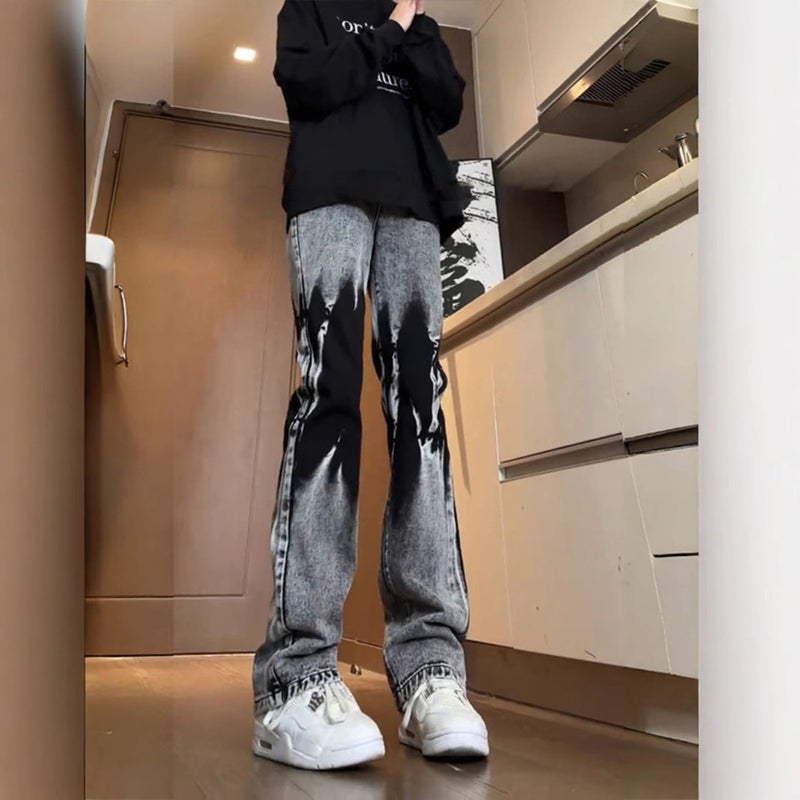 Unisex Classic Denim Jeans Loose Fit Daily Outdoor Wear - Image 3