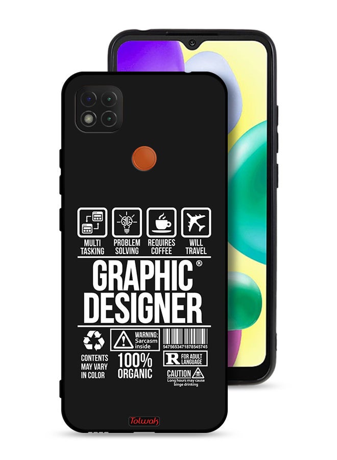 Tolwak Xiaomi Redmi 9C Protective Case Cover Graphic Designer Sticker - Image 1