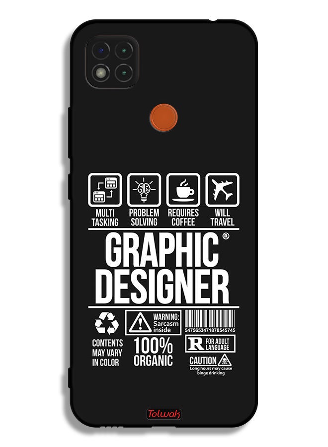 Tolwak Xiaomi Redmi 9C Protective Case Cover Graphic Designer Sticker - Image 2