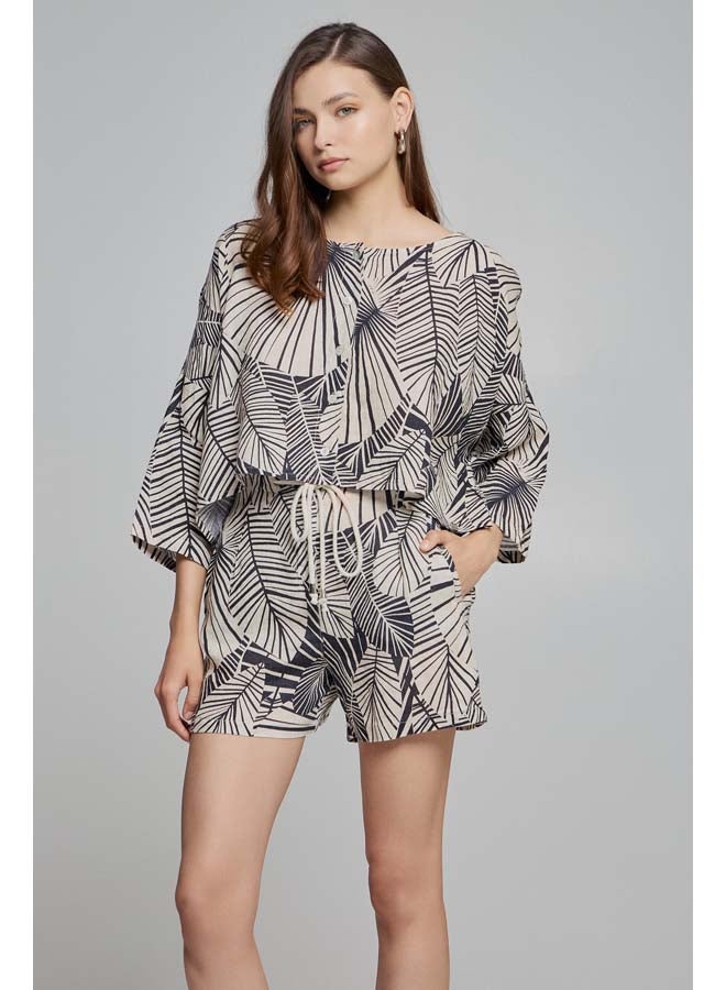 BSB Printed linen shorts - Image 4