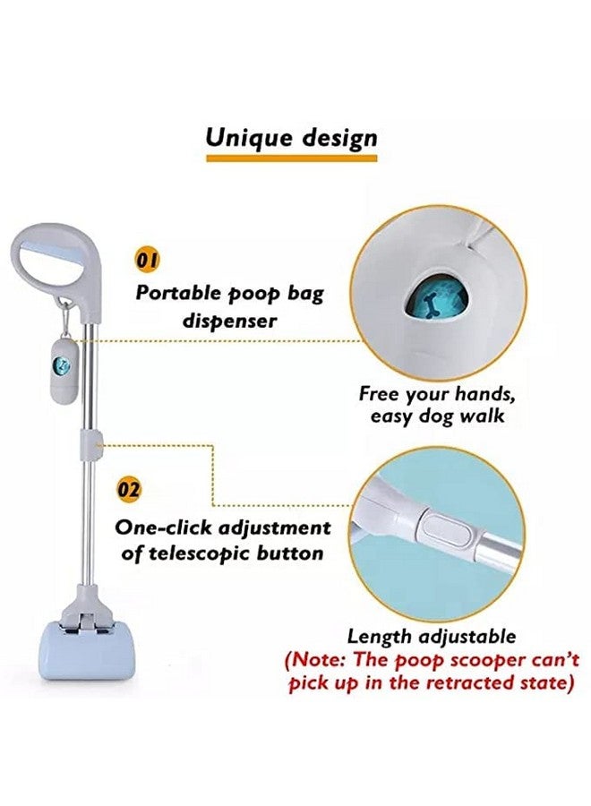 Adjustable Size Poop Scooper - Waste Collector Long Portable & Extendable 46-68Cm Handle | Potty Picker With Bag For Dogs And Cats - Image 3