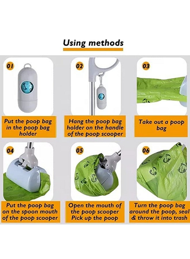 Adjustable Size Poop Scooper - Waste Collector Long Portable & Extendable 46-68Cm Handle | Potty Picker With Bag For Dogs And Cats - Image 4