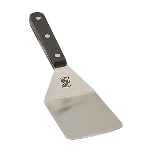 SABATIER Triple Rivet Wide Turner, 9.625 Inch Stainless Steel Spatula for Cast Iron, Griddle and Grill Cooking, Professional Grade Kitchen Utensil - Image 1