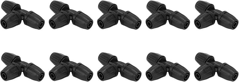 موصل أنبوب قفل تي الشائك 8 مم 11 مم 10 قطع ملحقات خرطوم الري بالتنقيط للحديقة - Image 3