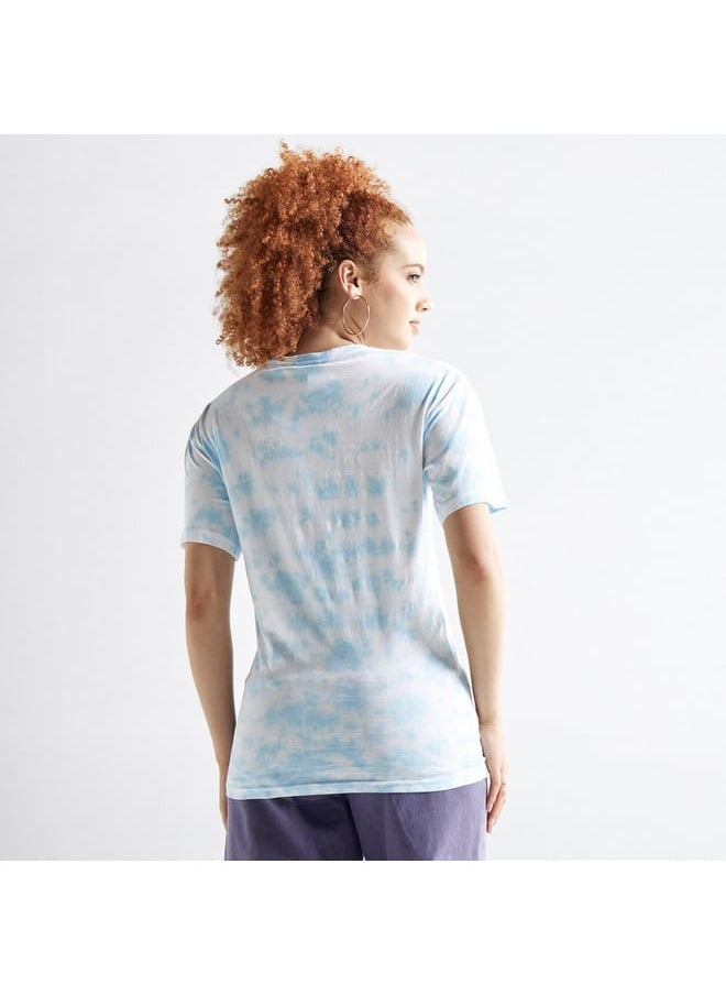 FAV Miami Print T-shirt with Crew Neck and Drop Shoulder Sleeves  - Image 3