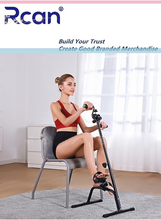 Rcan Pedal Exerciser Bike Hand Arm Leg and Knee Bike Adjustable Fitness Equipment for Seniors Elderly Home Pedal Exercise Bike for Total Body  - Image 3