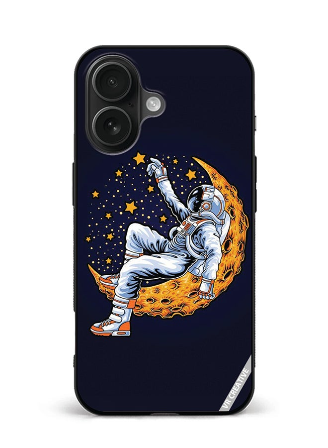 Protective Case Cover For Apple iPhone 16 Astranaut4 Design Multicolour