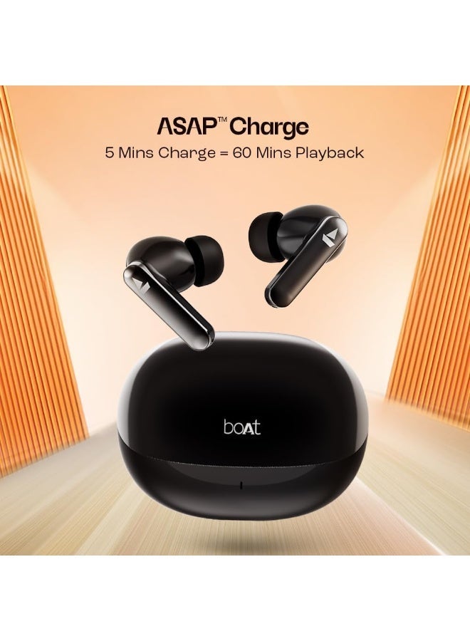 boAt Airdopes 301 TWS In-Ear Earbuds – Up to 75 Hours Playtime, Quad Mics with ENx Technology, ASAP Fast Charge, IWP Technology, Beast Mode with 50ms Low Latency, 10mm Drivers, Bluetooth 5.3 & IPX5 Water Resistance - Image 5